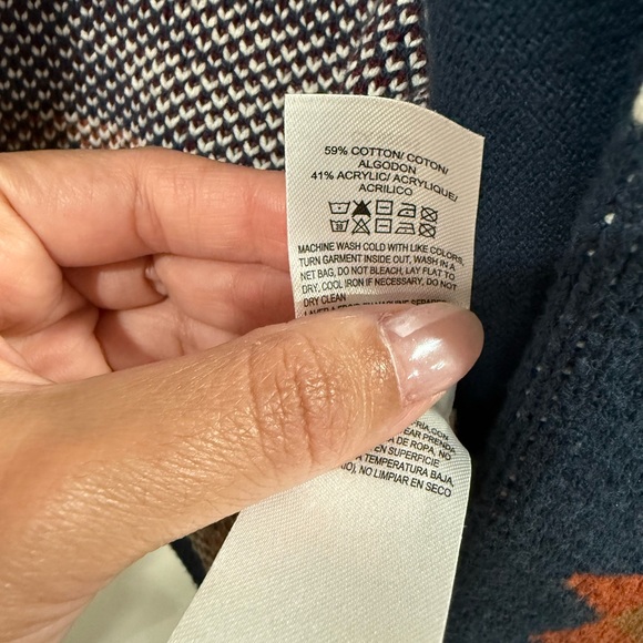 Lucky Brand Southwestern Aztec Cardigan Sweater - Picture 5 of 6